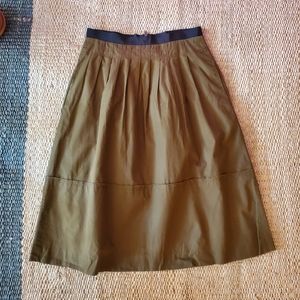 Madewell Pleated Midi skirt